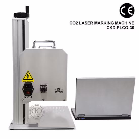 Máquina de marcação a laser de gravação de CO2 portátil para plástico Pulseiras de silicone esportivas Corte de tecido PP PE Acrílico Codificação de data Numeração