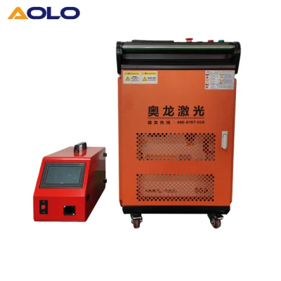 Máquina de solda a laser portátil de fibra contínua portátil 1000 W 1500 W 2000 W com sistema de alimentação de fio