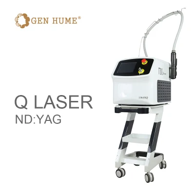 Novo design Rejuvenescimento da pele Q comutado ND YAG Long Pulsed Picosecond Laser Pigmentação Máquina de remoção de tatuagem Equipamento de salão de beleza Pico Laser