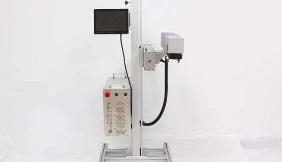 Flying 30 Watt 50W Mini máquina de gravação a laser de fibra pequena com certificado CE para metal