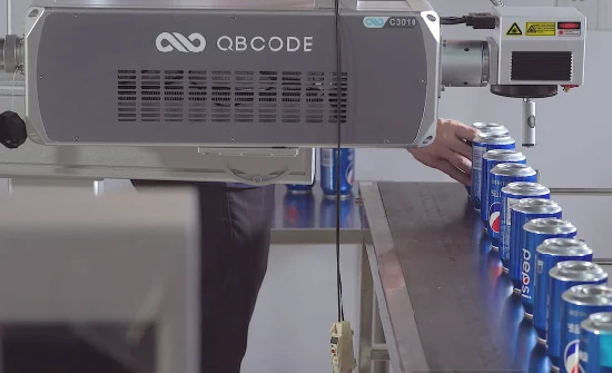 Qbcode C-Series CO2 máquina de marcação de gravação a laser para papel couro plástico madeira bambu com CE